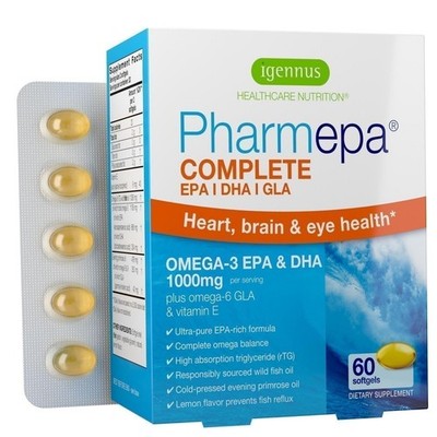 Igennus Pharmepa Complete EPA 668mg & DHA 334mg Omega-3 Fatty Acids 1000mg,...
