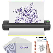 Tattoo Stencil Printer ITP06, 300DPI Wireless Thermal Tattoo Printer with 20 Tra