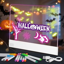 Rechargeable LED Drawing Board, 16 Inch 7 Color Light Up Tablet for Kids, Reu...