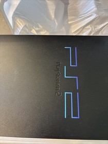 Sony PlayStation 2 Fat Console Black SCPH-30001R w/ Box Great Shape Wow!