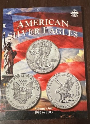 NEW Whitman Coin Folder #4905 American Silver Eagles Date Set Volume 1 1986-2003