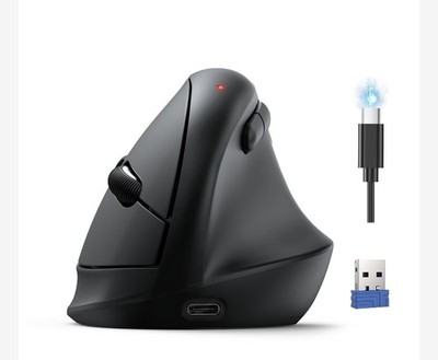 TECKNET Ergonomic Mouse, Wireless Bluetooth Vertical Mouse (BT5.3/3.0 & 2.4G)