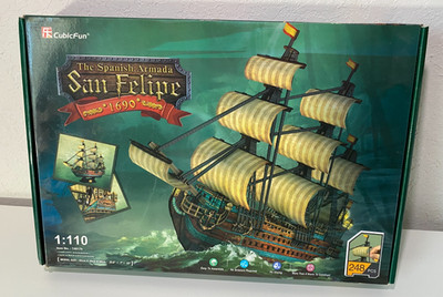 3D Puzzle San Felipe Spanish Armada CubicFun 248 Piece USA SELLER - NEW OPEN BOX