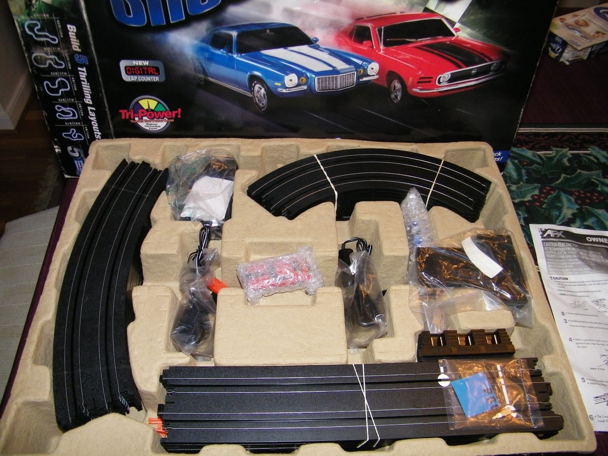 AFX Muscle Car Shootout (P/N 21040) - Ho Slot Car set | eBay