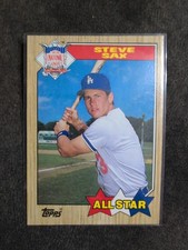1987 Topps Steve Sax Los Angeles Dodgers #596 All Star Baseball Card