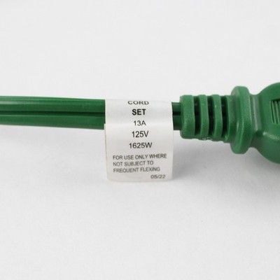 Intertek 3176559 Green 9' Extension Cord 125V 1625W | eBay