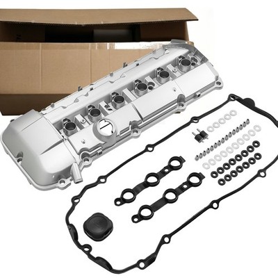 ALU Ventildeckel mit Dichtung Satz für BMW E39 E46 E53 525i 325i X5 Z3 M52 M54