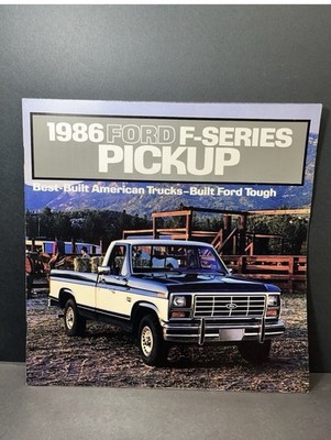 Original 1986 Ford F-Series Pickup Large Format Dealer Sales Brochure