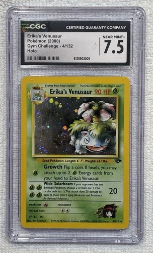 CGC 7.5 ERIKA’s VENUSAUR Holo (Gym Challenge) 4/132 Pokemon Card 2000