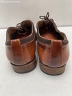 Mens Brown Leather Square Toe Low Top Lace-Up Formal Oxford Dress Shoes — photo 2