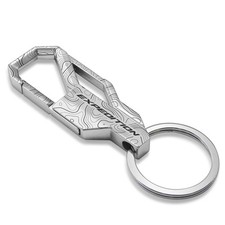 Ford Expedition Topographic Silver Carabiner Style Snap Hook Metal Key Chain