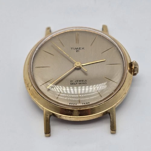 VINTAGE 1963 Men’s TIMEX 21 Jewels SELF-WIND / Dual Wind Automatic For Parts