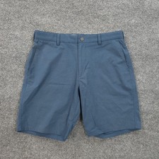 Johnnie O Shorts Mens 33 Blue Calcutta Chino 9in Stretch Golf Casual Summer Prep