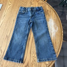 Wrangler Jeans Boys 4Regular Blue Denim Adjustable Waist Boot Cut