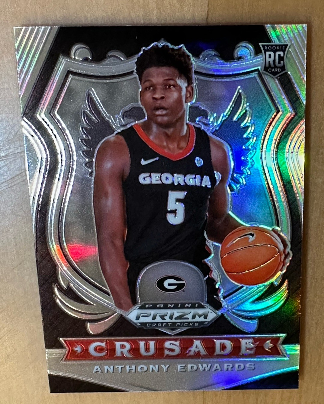 2020-21 Panini Draft Picks Crusade Anthony Edwards #81 Silver Prizm RC Rookie 🔥