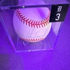 Alan Trammell Signed Detroit Tigers Baseball Ball w/ Display Case