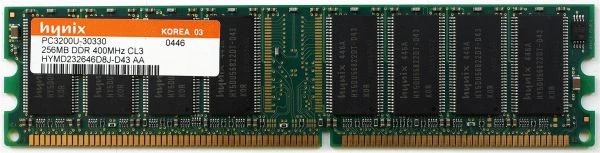 Memory pc3200u-30330 256mb ddr 400mhz cl3, 184p, hymd232646d8j-d43 aa - Image 2 of 2
