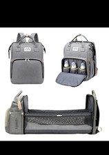 3-in-1 Baby Diaper Bag Backpack with Changing Station Portable