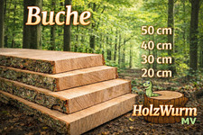 Buche Holzbrett unbesäumt (mit Rinde) 2,5cm 18-22cm DIY Möbel, Regale, Wanddeko