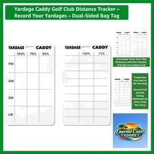 Elevate Your Game with Dual-Sided Yardage Caddy &ndash; Accurate Distance Recording