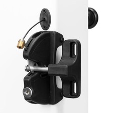Key Lockable Two-Sided Gate Latch for Outdoor Fence, Operates 2 Side of The G...