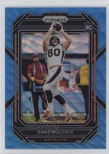 2022 Panini Prizm Rookies Blue Wave Prizm /199 Greg Dulcich #360 16wc