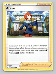 Arezu 153/196 Lost Origin Uncommon Trainer Supporter