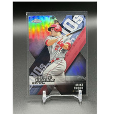 Topps 2020 Chrome Mike Trout Decade of Dominance Die-Cuts #DOD-1 Angels