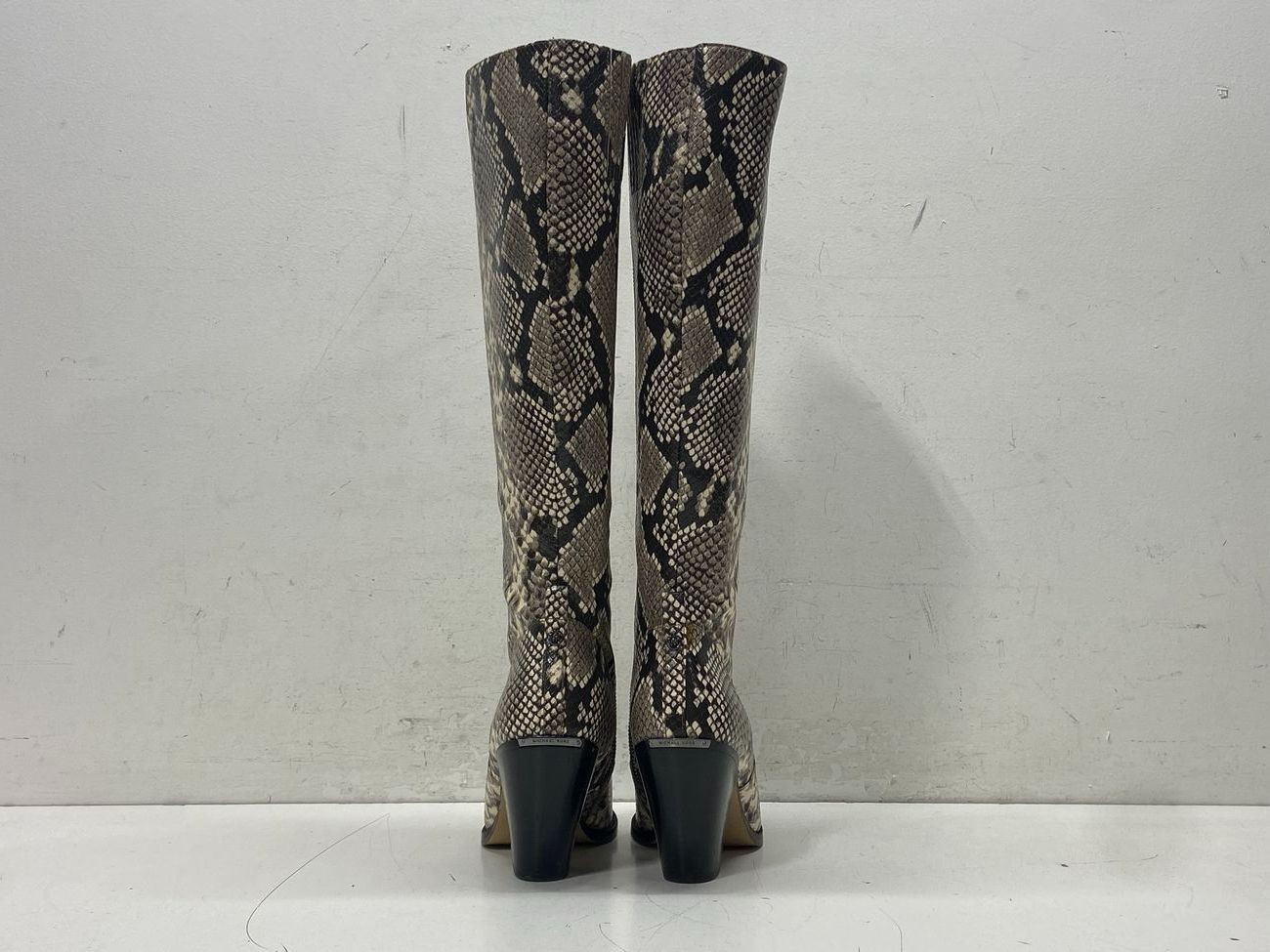 Michael Kors Dover Python-Embossed Leather Boots … - image 3