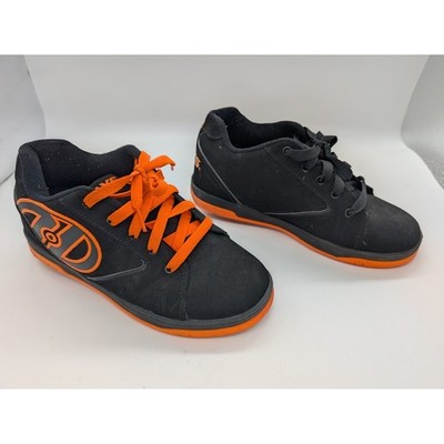 Heelys Propel 2.0 Skate Shoes Men's Size 7 Women's 8 Black Orange Roller Shoes