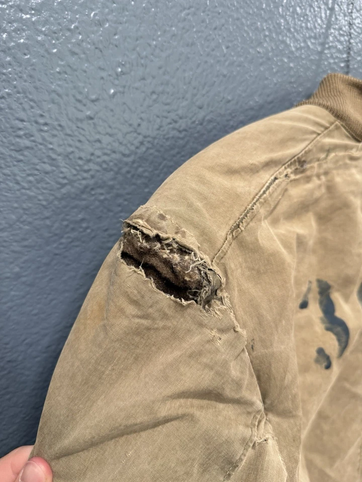 Vintage World War 2 US ARMY Men’s M-1943 Field Jacket Pile Size Medium - Image 4 of 4