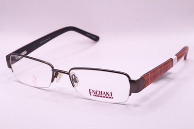 NEW ENCHANT EE0975 MATTE BROWN AUTHENTIC DESIGNER FRAMES EYEGLASSES 51-16