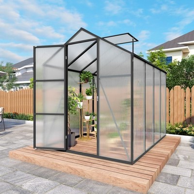 Green House Raised Base Walk-in Plant Garden Greenhouse for Backyard/Outdoor New
