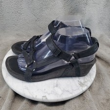 Teva Shoes Womens Size 9 Black Leather Ysidro...