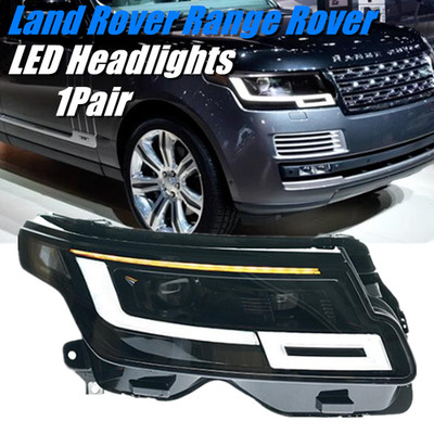 Lens Dynamic With/Flowing Water for Land Rover Range Rover 18-22 LED Headlights