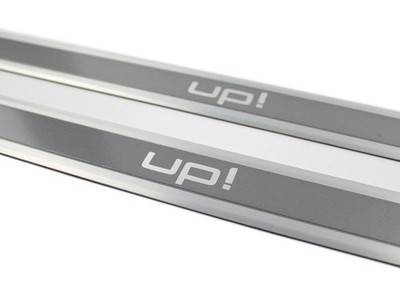 VW UP Einstiegsleisten Set 2er 4-Türer Sondermodel ''Cheer UP'' Edelstahl anthrazi