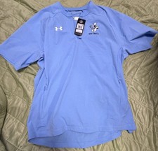 Under Armour Breathable Blue Loose Fit Men's XL Polo Short Sleeve Custom Logo