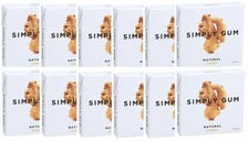 Simply Gum Chewing Gum, Ginger , 15 Pieces - 12 pack