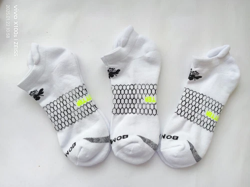 Bombas 3 pairs Women's Running Ankle socks - Size Medium 8-10.5 White - Picture 5 of 5