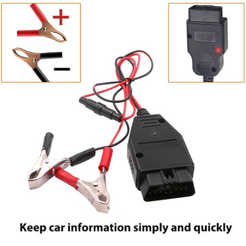 Auto Ecu Memory Saver Battery Charging Clip Obd2 Connector Auto Repair Tool