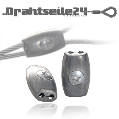Seilklemme Eiform 2mm 3mm 4mm 5mm 6mm Drahtseil Eiformklemme Drahtseilklemme