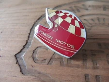 PHILIPPE FREON MOTORCYCLE PRO CLASSIC HELMET PIN BADGE