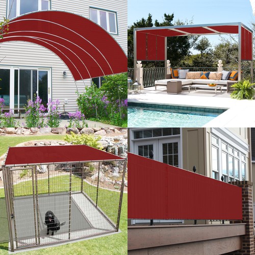 9' Sun Shade Sail Straight Edge Waterproof UV Garden Patio Yard Canopy Cover - Picture 25 of 49