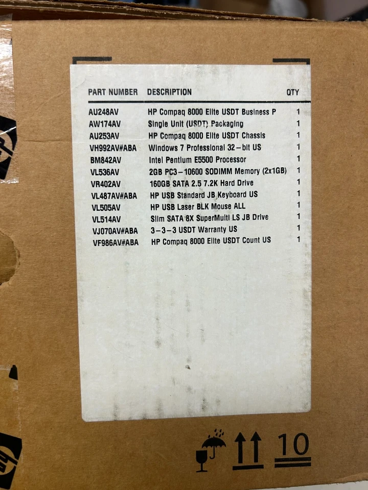 HP Compaq 8000 Elite USDT Business P  - Image 3 of 4