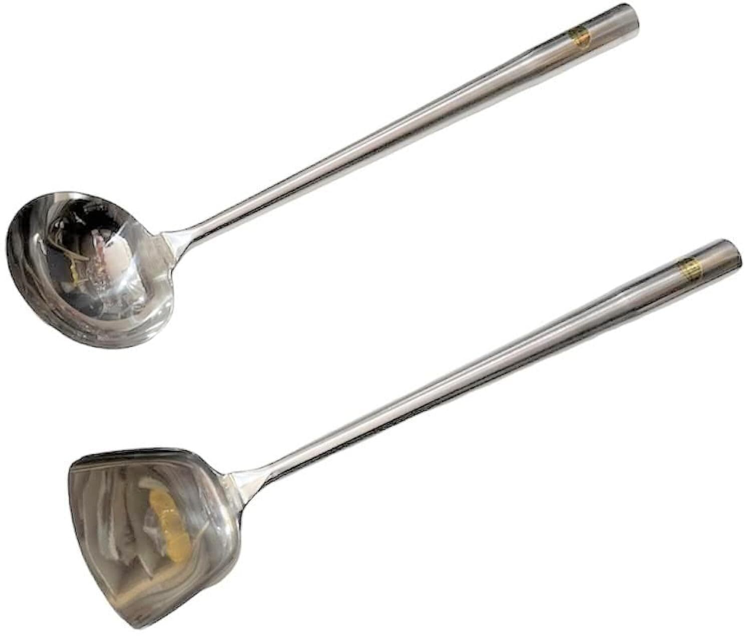 Kitchen Supply All Stainless Steel Wok Shovel and Ladle Set #3