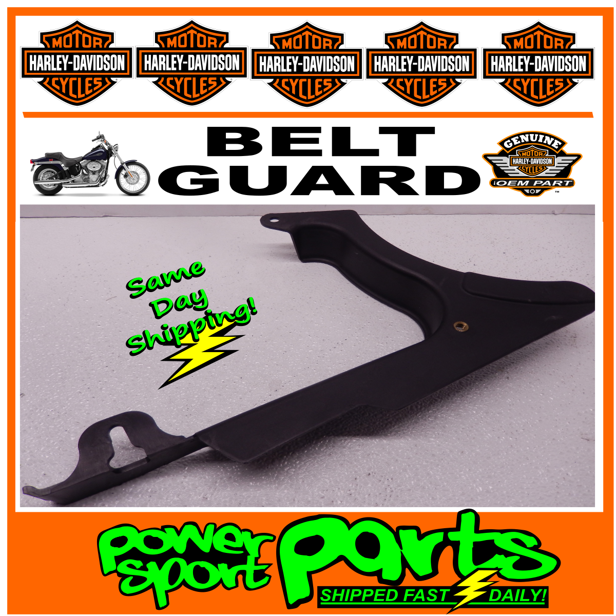 2002 HarleyDavidson Softail Drive Belt Cover Debris Deflector FITS