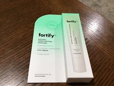 fortify+ depuffing & protecting eye cream new in box 1 oz!