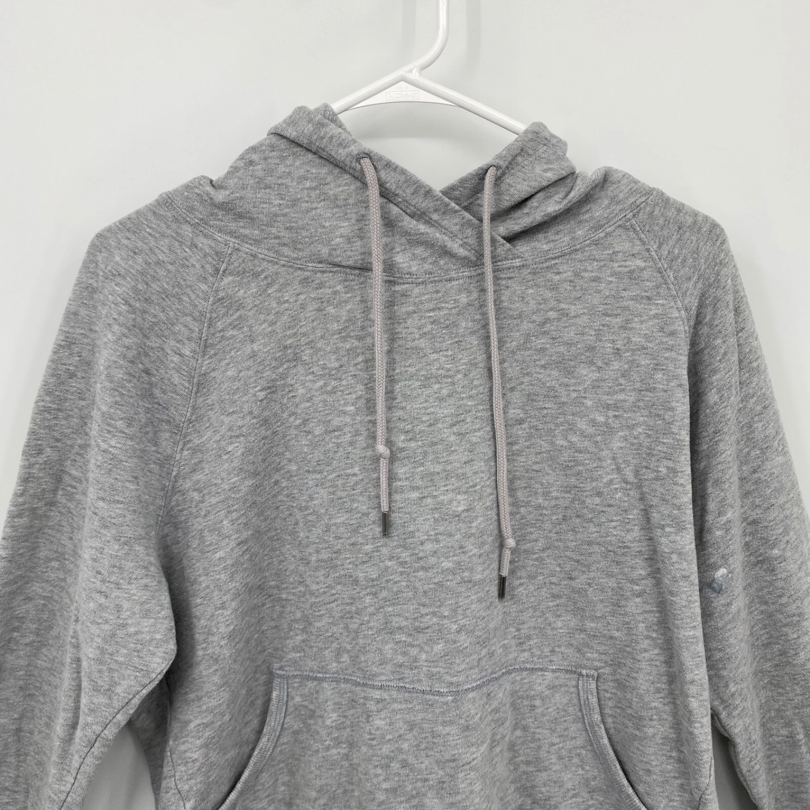 UNDERCOVER Felpa donna Victoria's Secret Sport VSX manica lunga con cappuccio tinta unita grigio taglia L