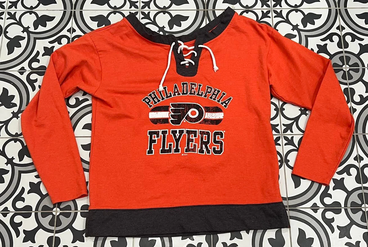Women s Philadelphia Flyers Retro NHL Hockey Jumper Pullover