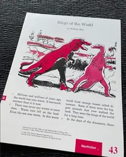 Kings of World William Wise Dinosaurs 1990 Science Research #43 Kids Education
